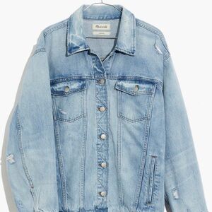 Madewell Oversize Denim Trucker Jacket 1X